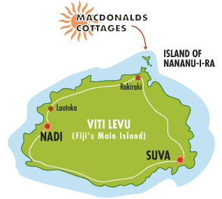 Map of Nananu-I-Ra, Fiji